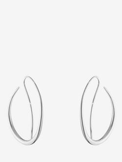 Georg Jensen Offspring Hoop Earrings, Silver, Silver