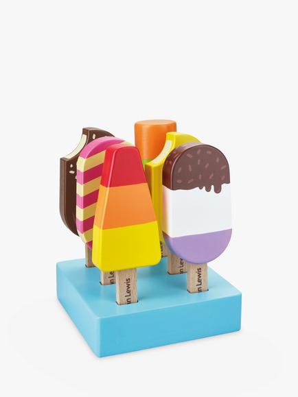 John Lewis Wooden Ice Lollies, Multi