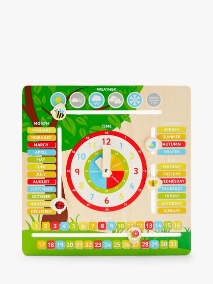 John Lewis Wooden Routine Clock, 