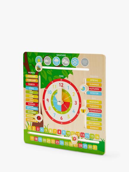 John Lewis Wooden Routine Clock - view 2, 