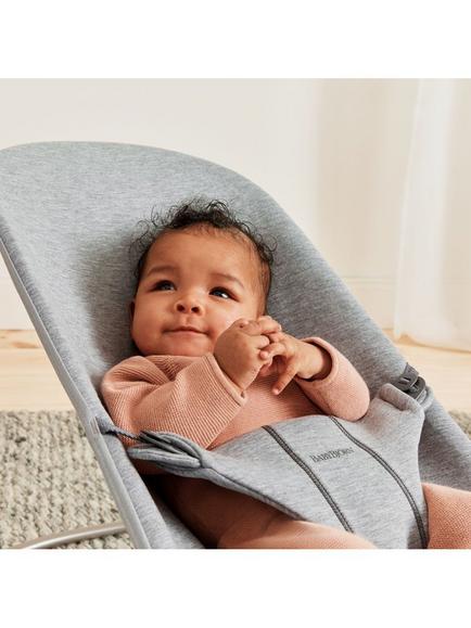 BabyBjörn Bliss 3D Jersey Baby Bouncer, Light Grey