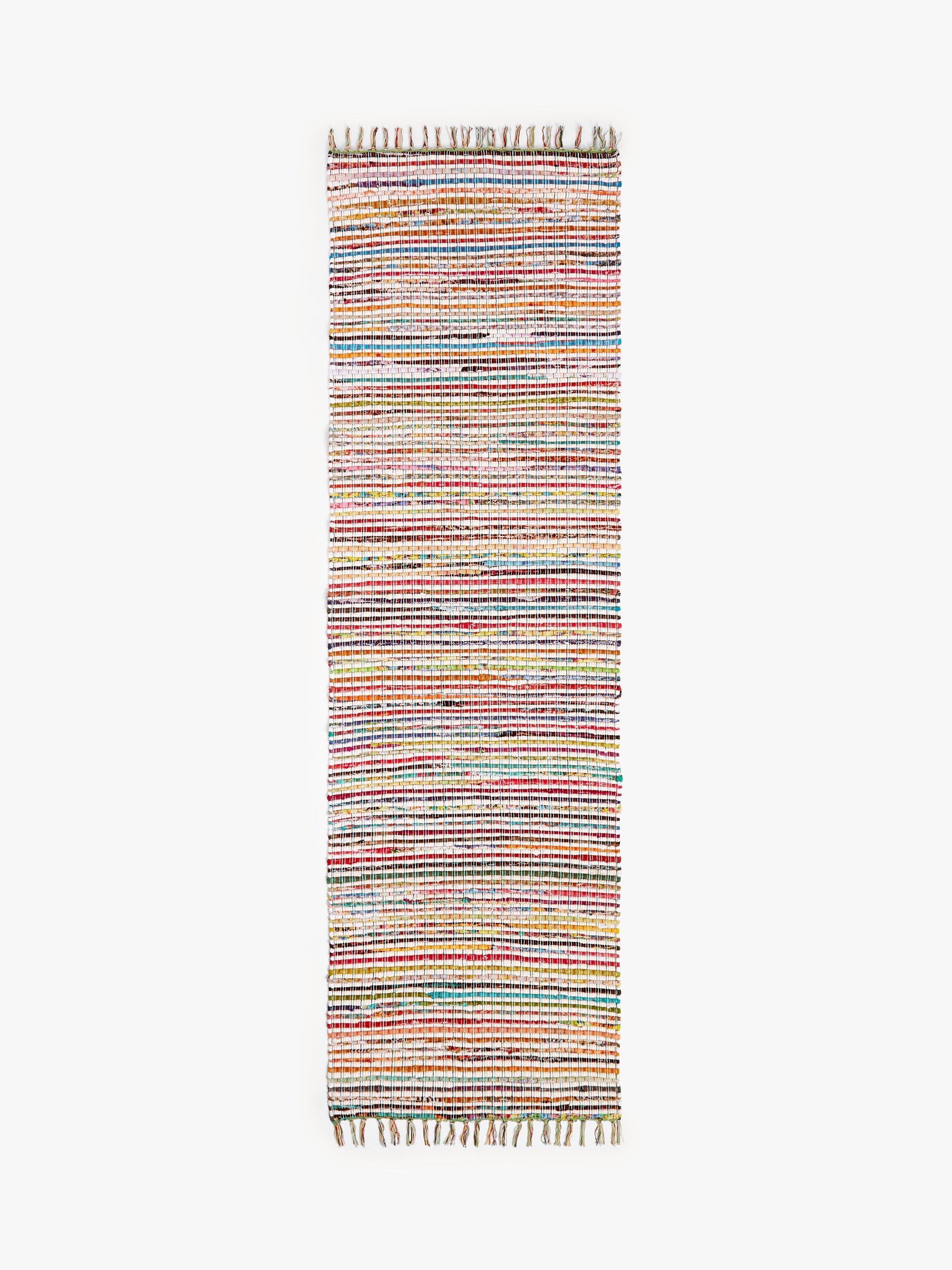 John Lewis ANYDAY Recycled Cotton Chindi Runner Rug, L240 x W70 cm, Multi