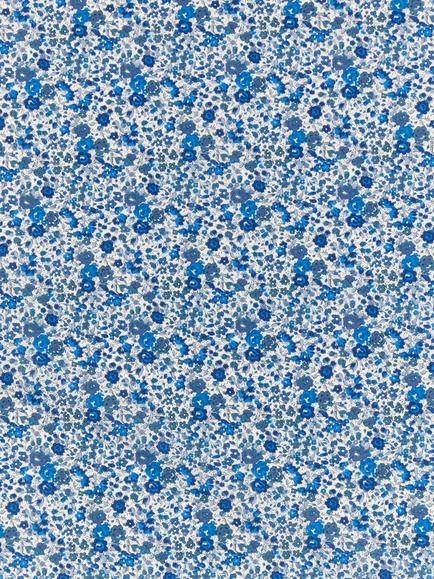 Liberty Fabrics Tana Lawn® Emma and Georgina Floral Print Fabric, Blue, Blue