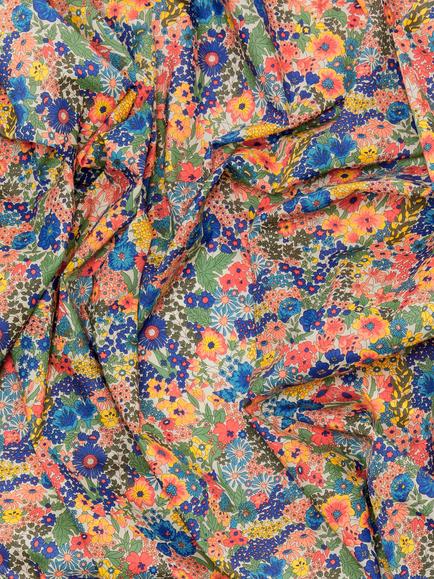 Liberty Fabrics Margaret Anne Tana Lawn® Floral Print Fabric, Red/Multi - view 2, Red/Multi