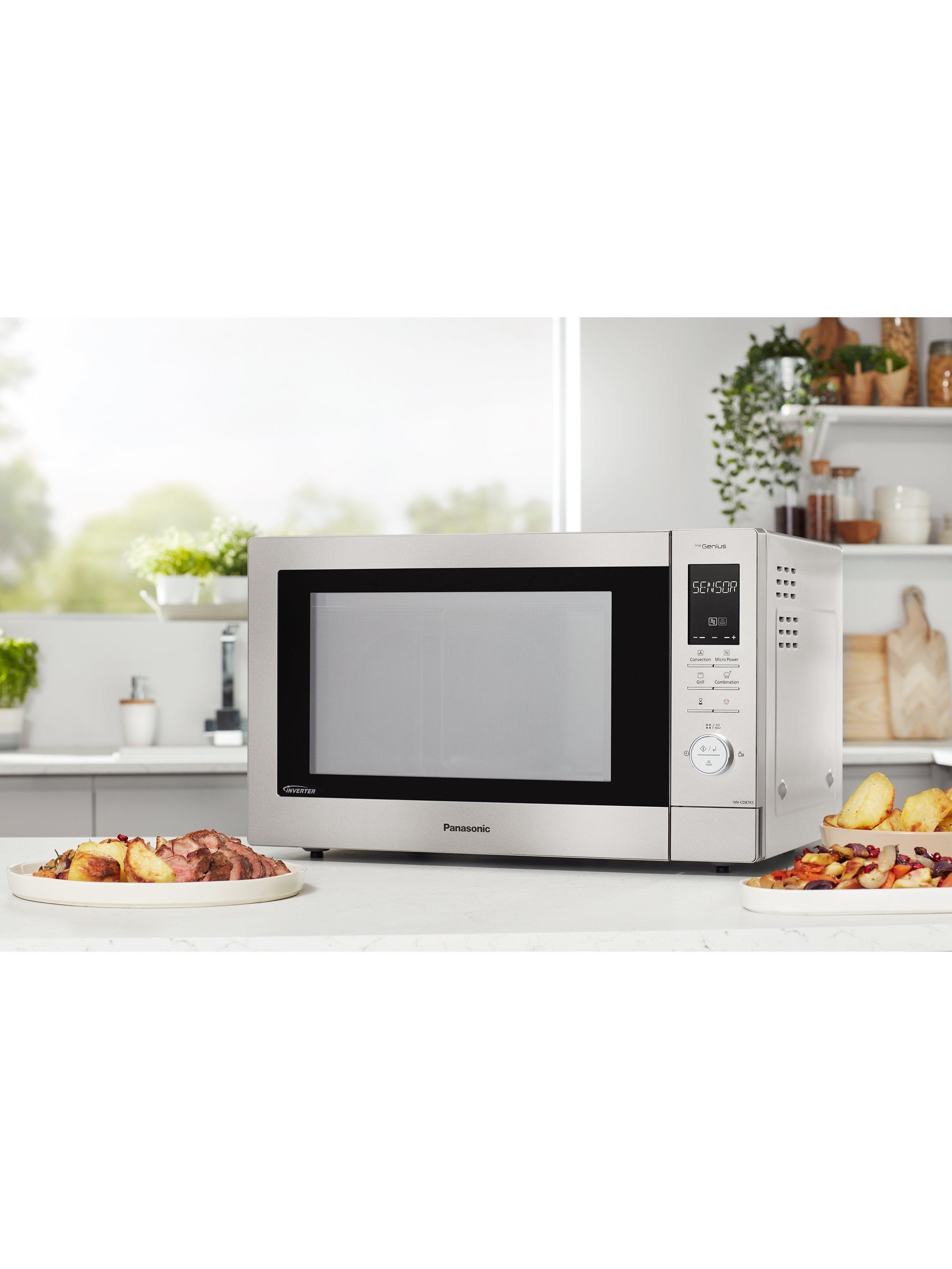 Panasonic slimline combination microwave oven stainless steel online