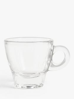 John Lewis Coffee Connoisseur Glass Espresso Cup & Saucer, Set of 2, 70ml, Clear - view 2, Clear