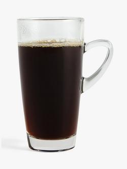 John Lewis Coffee Connoisseur Latte Glasses, Set of 2, 320ml, Clear - view 2, Clear