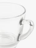 John Lewis Coffee Connoisseur Glass Americano Cups, Set of 2, 320ml, Clear
