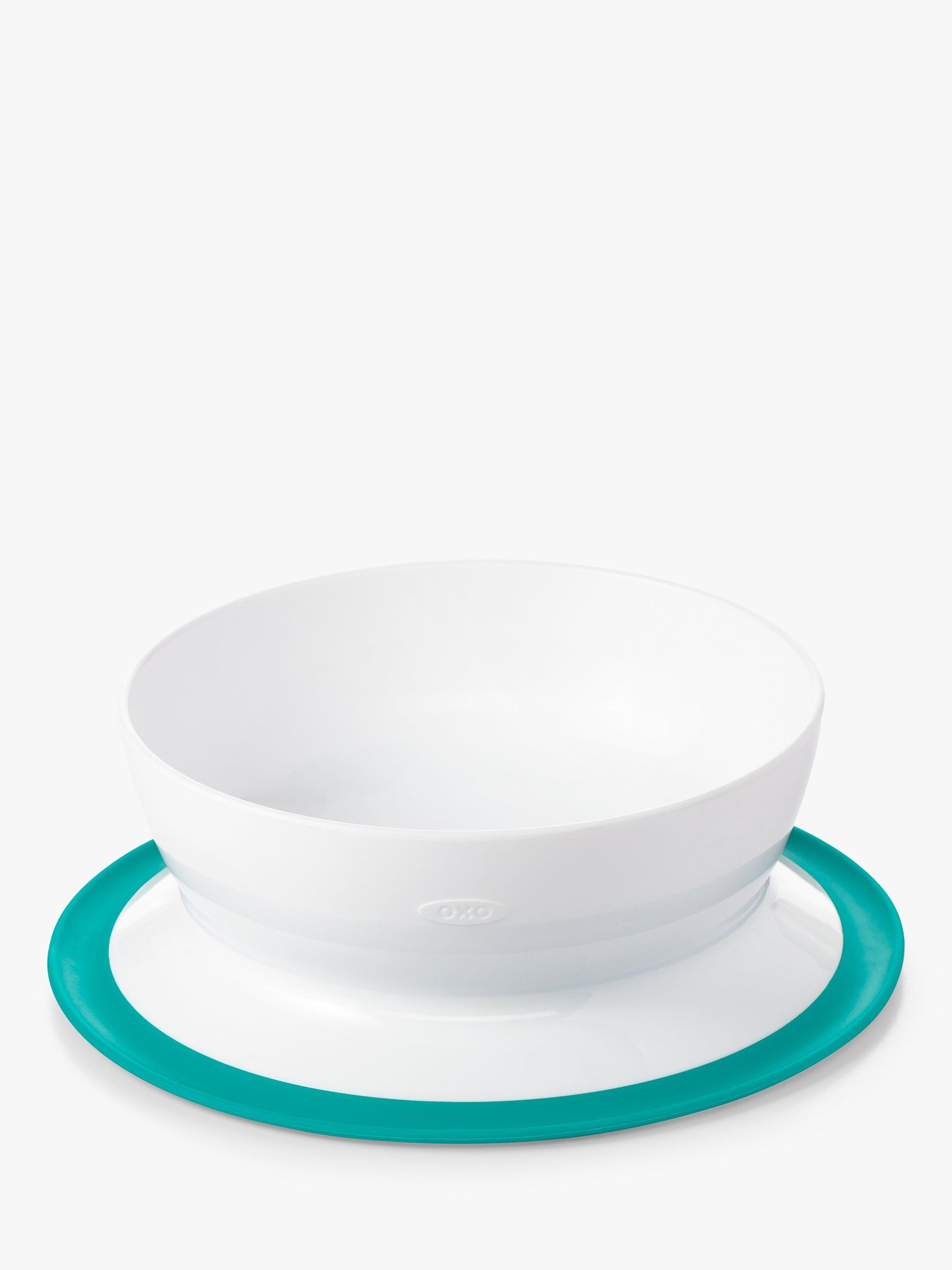 Oxo Tot Stick & Stay Suction Bowl, White/Teal