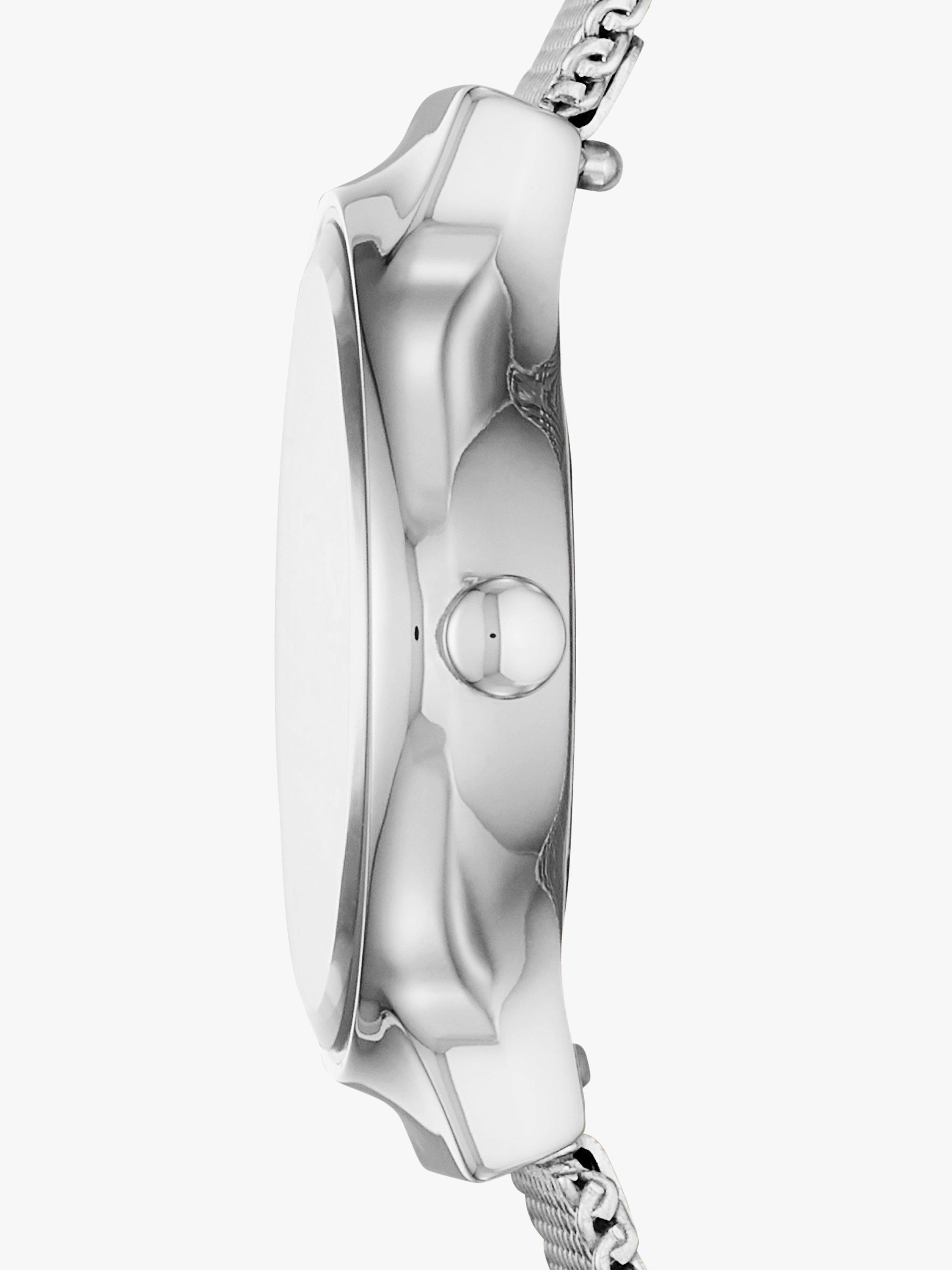 Product image 2 of 3, which shows Skagen Women's Freja Bracelet Strap Watch, Silver/White SKW2715