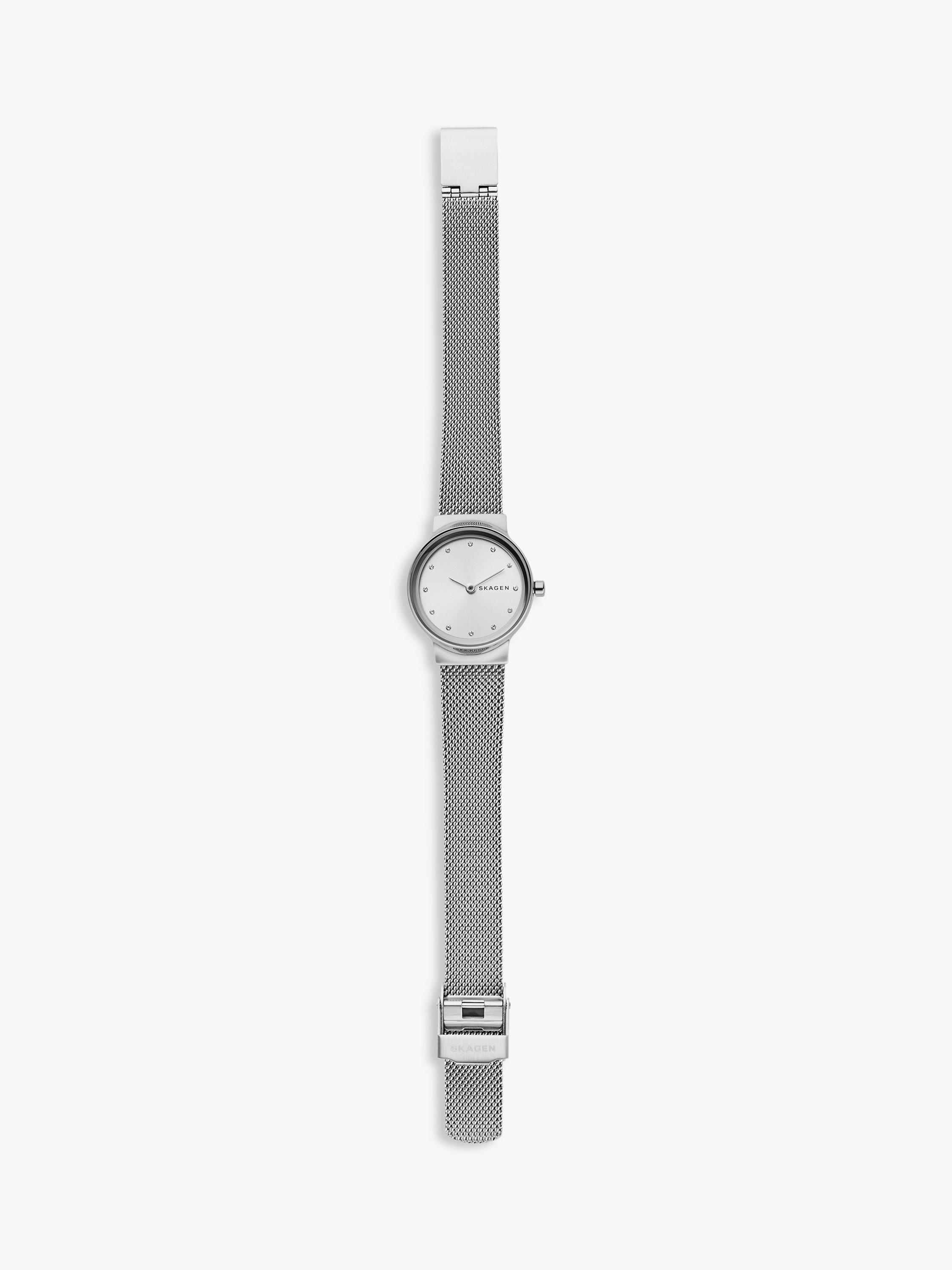 Product image 3 of 3, which shows Skagen Women's Freja Bracelet Strap Watch, Silver/White SKW2715