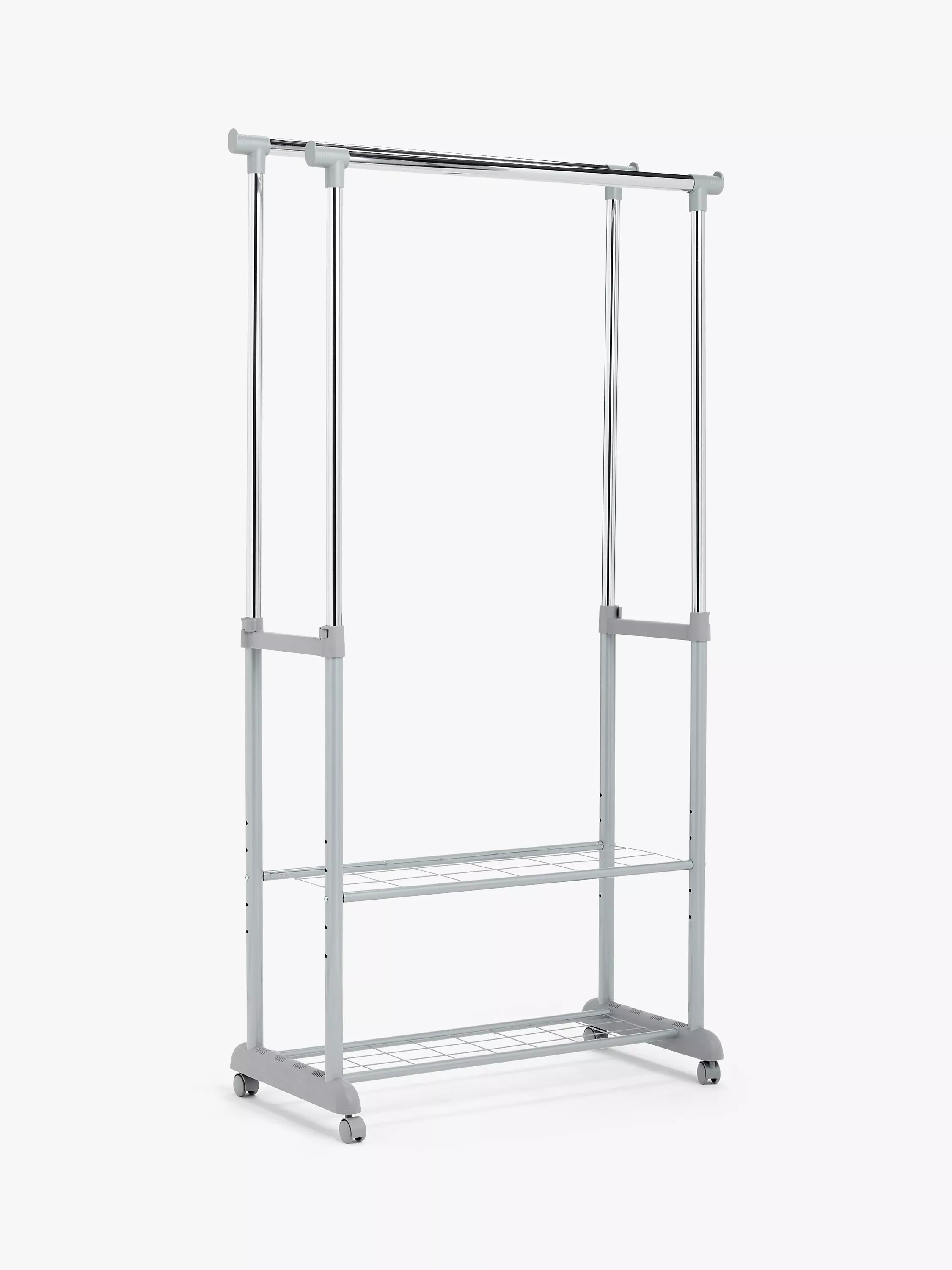 Double adjustable clothes rail sale