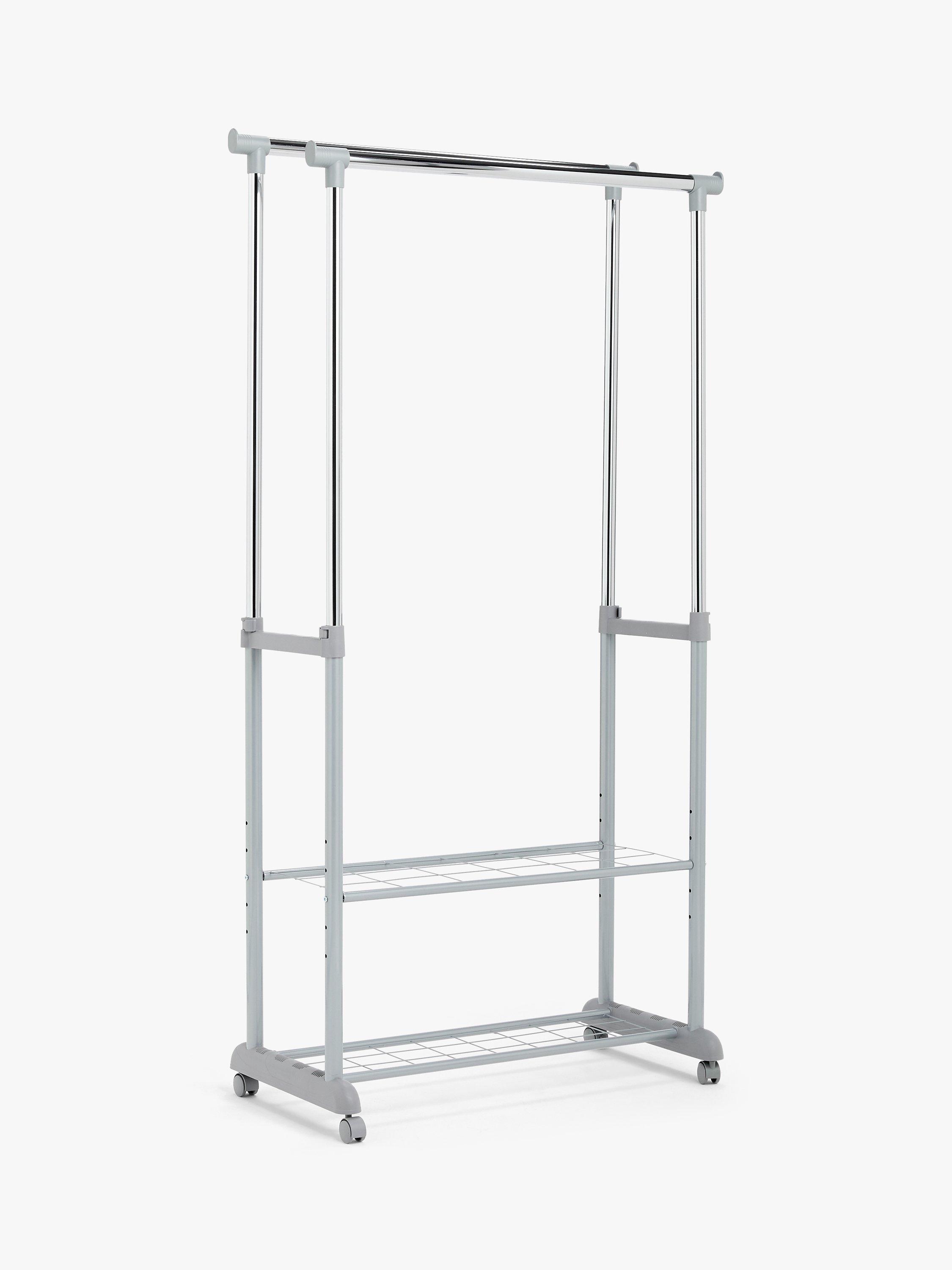 John Lewis ANYDAY Double Height Adjustable Clothes Rail