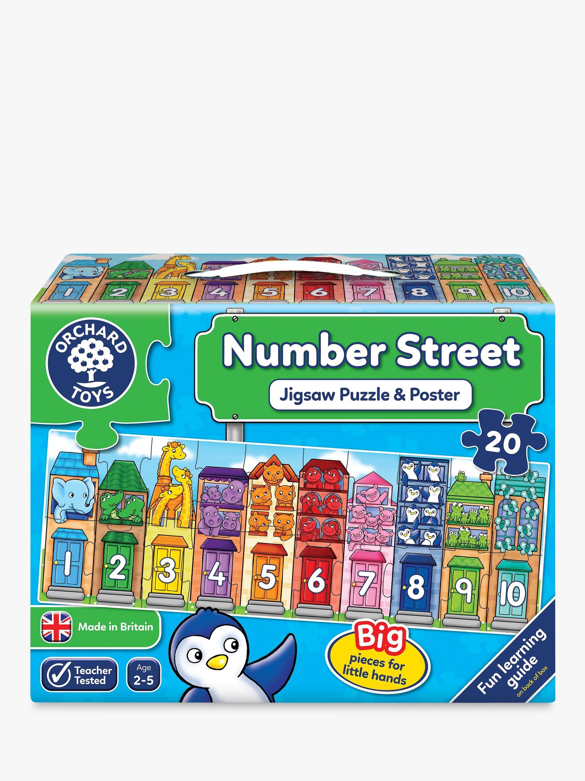 Orchard Toys Number Street Jigsaw Puzzle and Poster