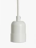 John Lewis Basic Ceiling Pendant Cord, White
