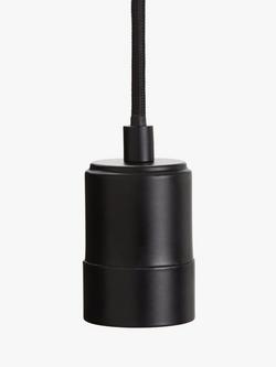 John Lewis Scandi Ceiling Pendant Cord, Black