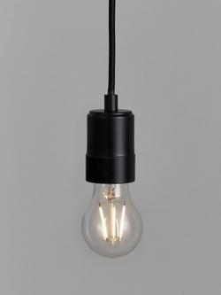 John Lewis Scandi Ceiling Pendant Cord - view 2, Black