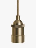 John Lewis Baldwin Pendant Ceiling Cord, Antique Brass