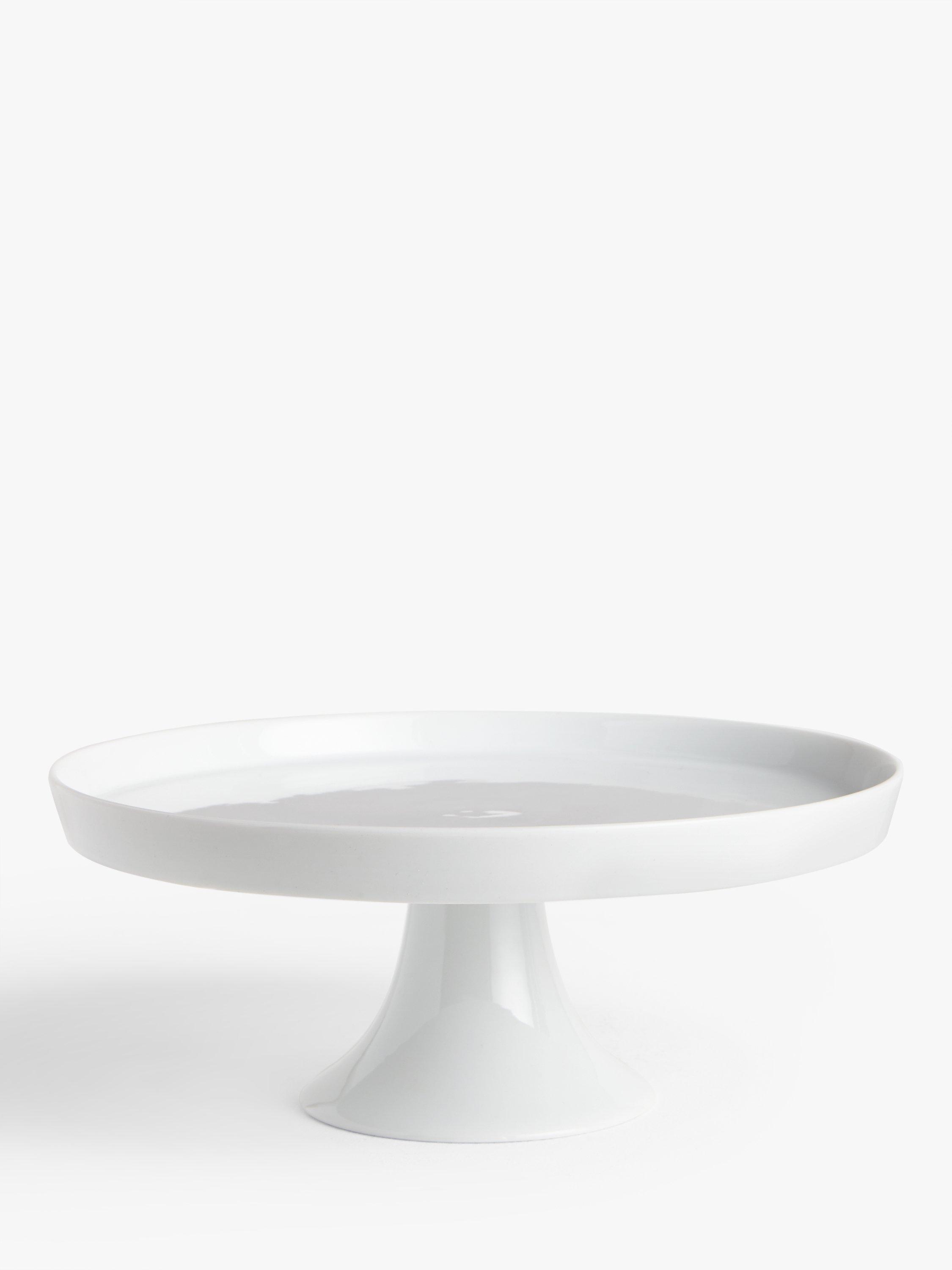 John Lewis & Partners Porcelain Cake Stand, 26.5cm, White