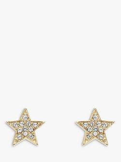 Melissa Odabash Crystal Star Stud Earrings, Gold, Gold