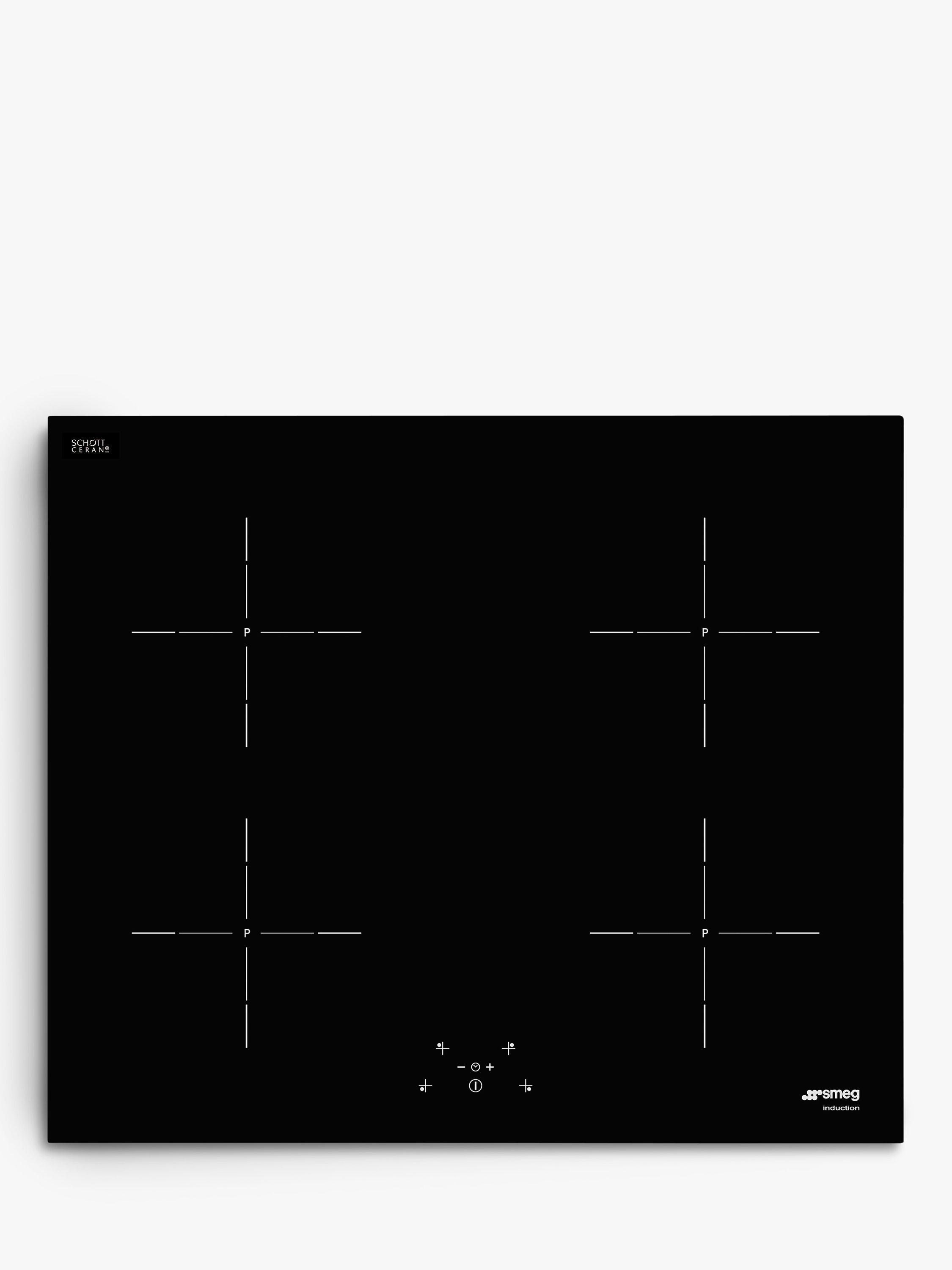 Smeg SI564DUK Ceramic Induction Electric Hob, Black Glass