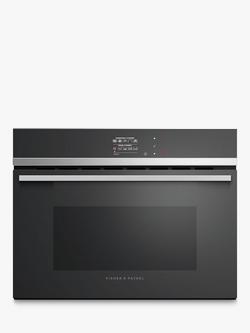 Fisher & Paykel Series 3 OS60NDB1 Built In Electric Single Oven with Steam Function, Black, Black Glass