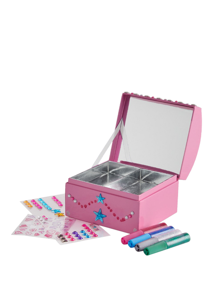 John Lewis Decorate Your Own Jewellery Box - view 2, Multi