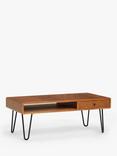 John Lewis Hairpin Coffee Table, Dark Oak