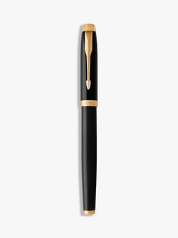 PARKER IM Metal Trim Rollerball Pen - view 2, Black/Gold