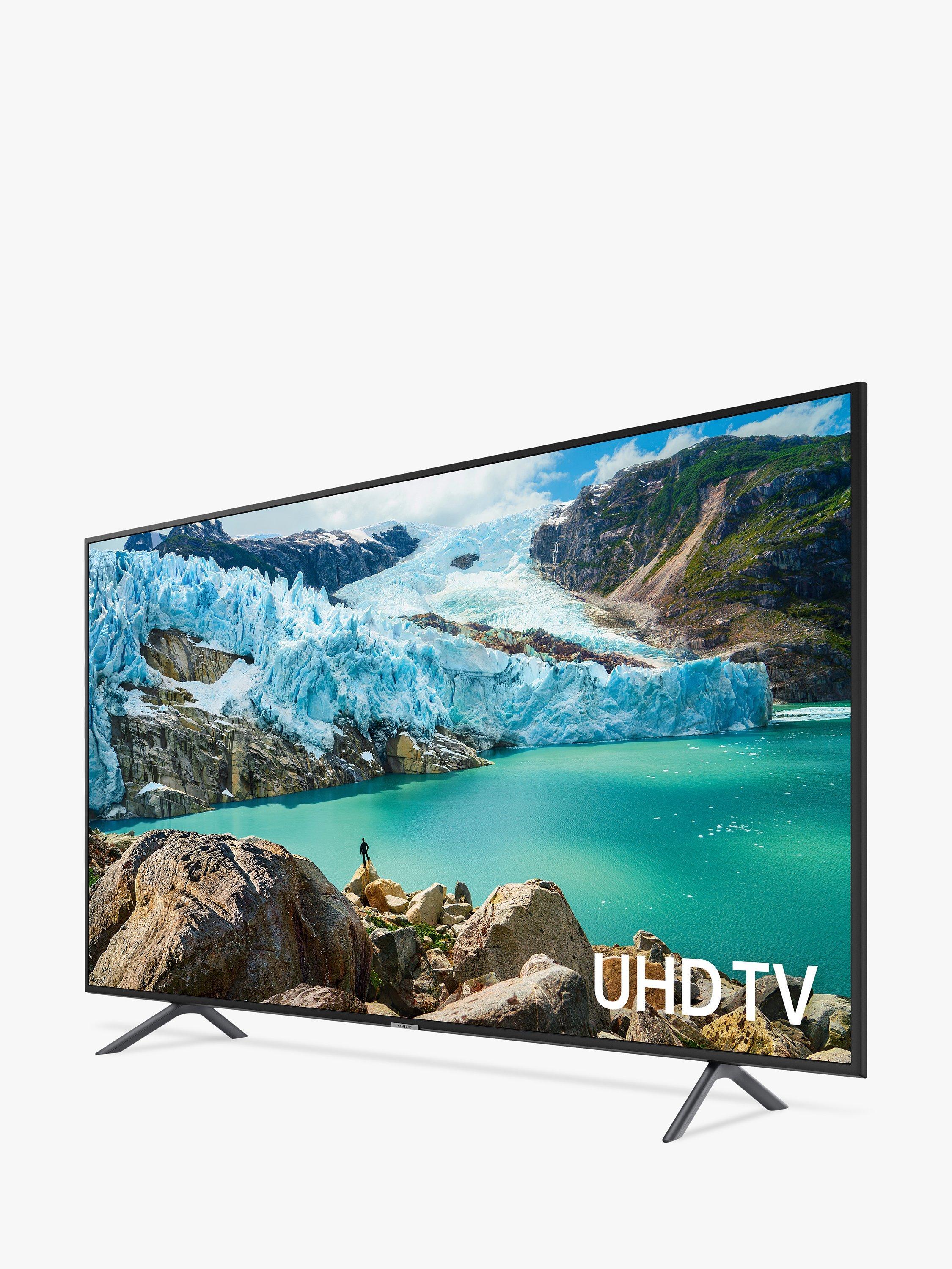 Samsung UE55RU7100 2019 HDR 4K Ultra HD Smart TV 55 with TVPlus Apple TV App Charcoal Black