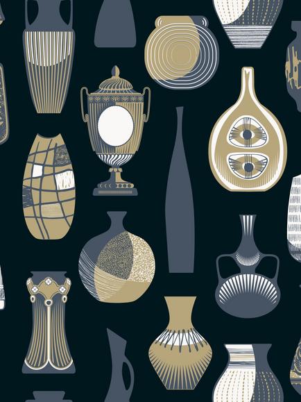Mini Moderns Vessel Wallpaper, Azdpt043mi