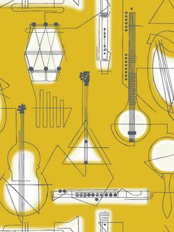 Mini Moderns Concert Wallpaper, Azdpt039mu