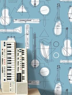 Mini Moderns Concert Wallpaper - view 2, Azdpt039cb