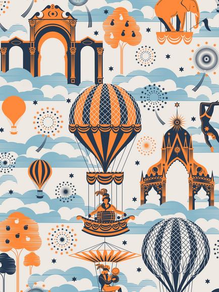 Mini Moderns Pleasure Gardens Wallpaper, Azdpt042td