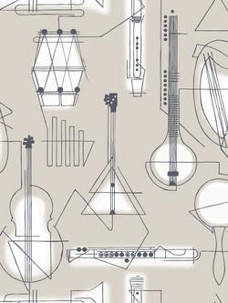 Mini Moderns Concert Wallpaper, Azdpt039st