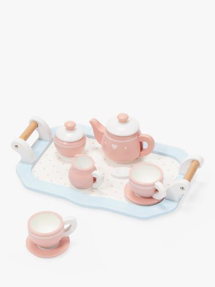 John Lewis Wooden Toy Tea Set, 