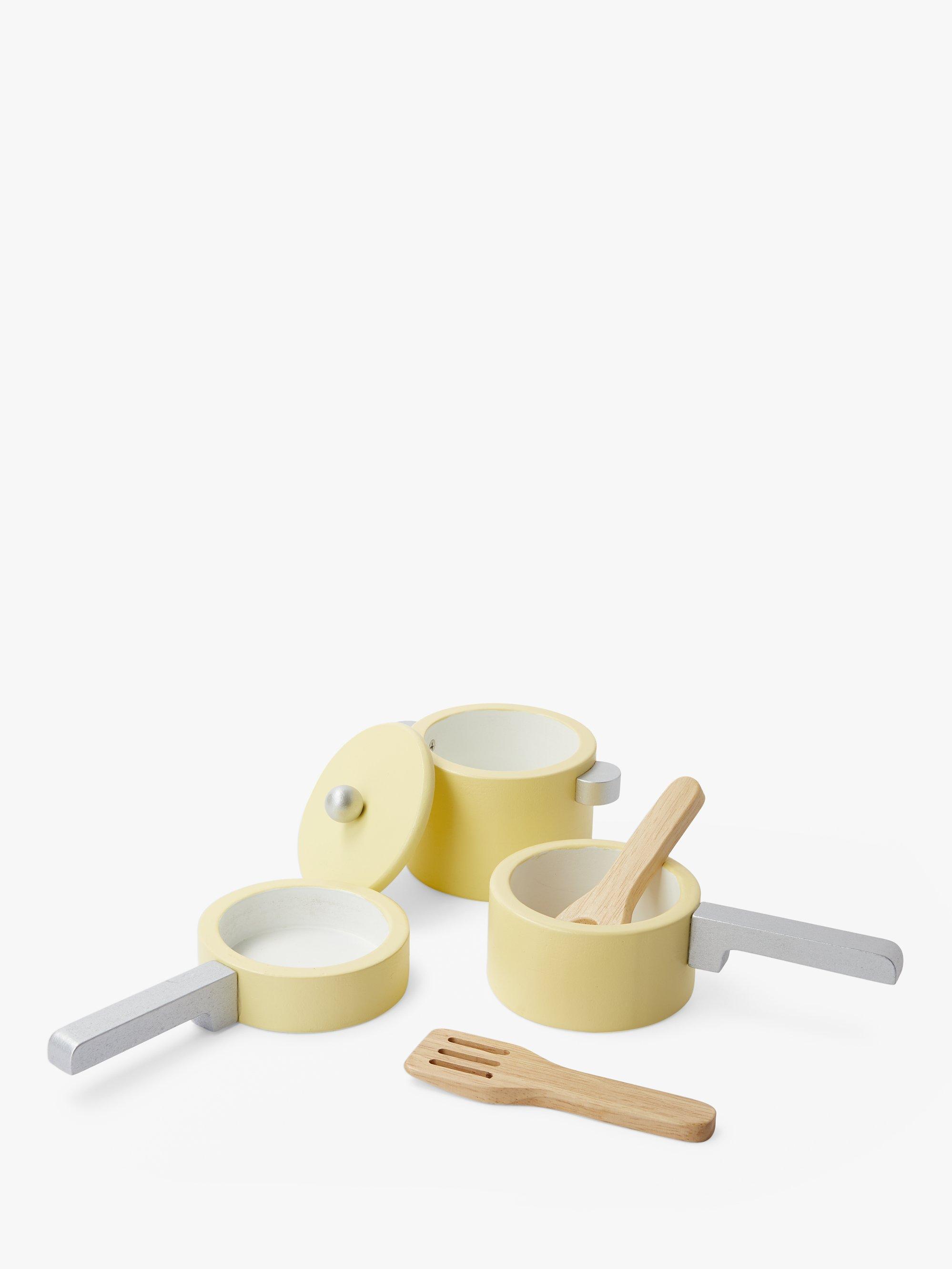 John Lewis & Partners Wooden Pots and Pans