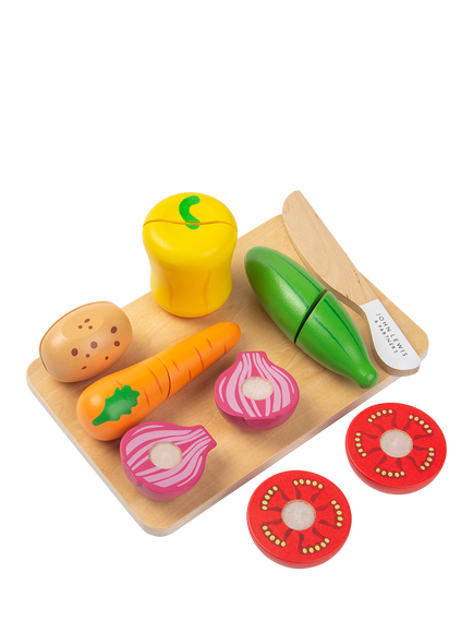 John Lewis Wooden Vegetable Set, 