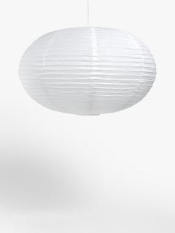 John Lewis Easy-to-Fit Paper Ceiling Shade, White - view 2, White