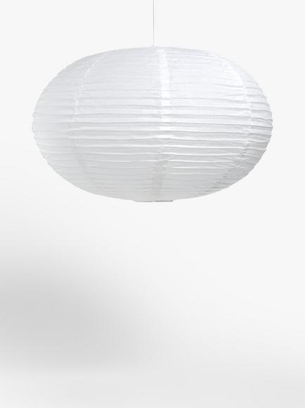 John Lewis Easy-to-Fit Paper Ceiling Shade, White - view 2, White