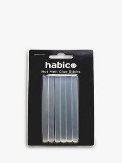 Habico Hot Melt Glue Sticks For Glue Gun, 7mm x 10cm, Pack of  6, Clear, Clear