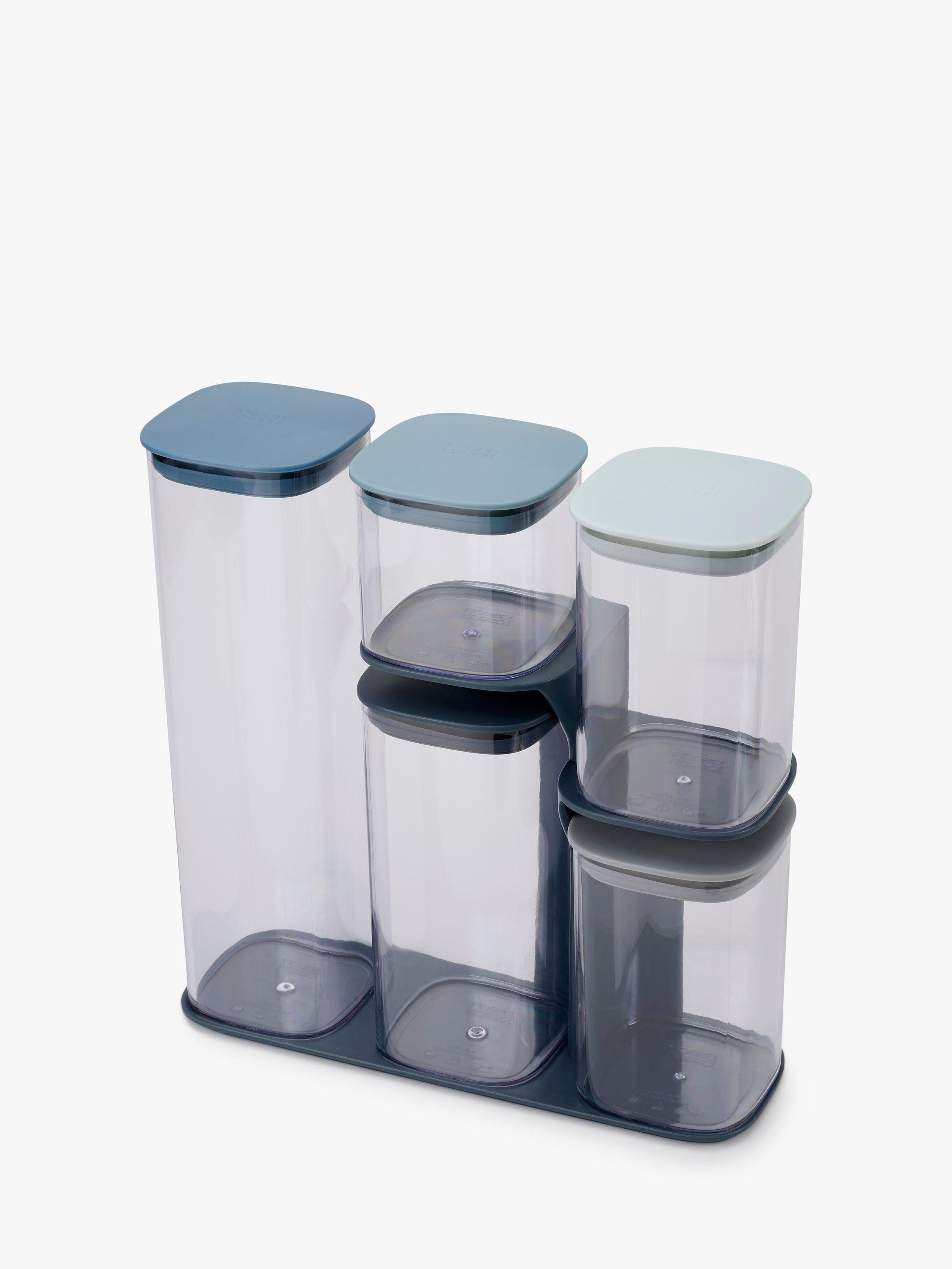 Joseph Joseph Editions Podium Airtight Storage Container Set & Stand, 5 Piece, Sky