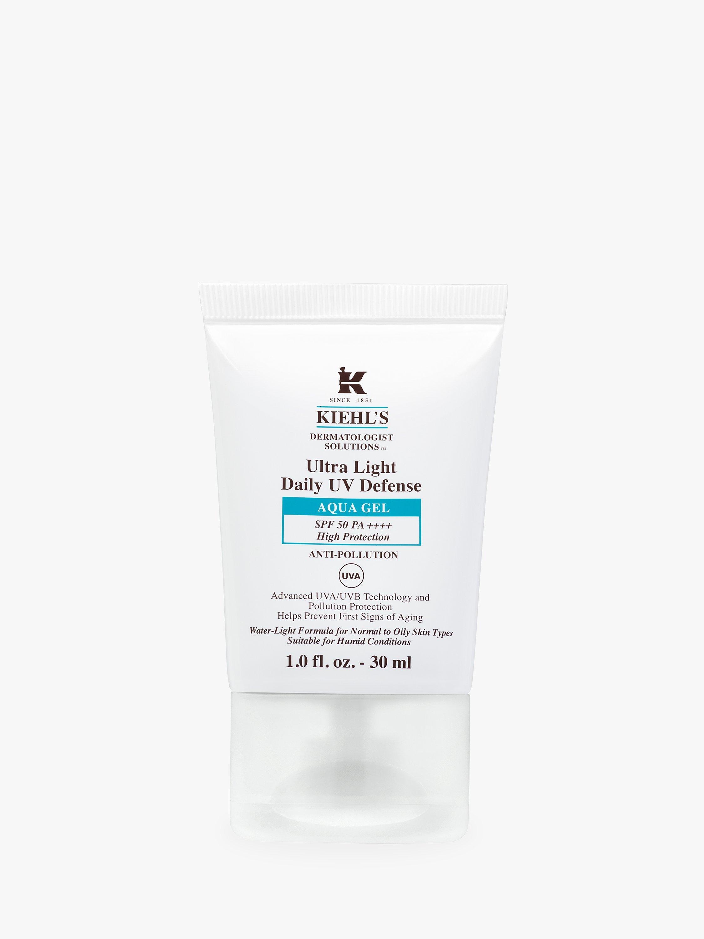 Product image 1 of 5, which shows Kiehl's Ultra Light Daily UV Defense Aqua Gel SPF 50 PA++++, 30ml