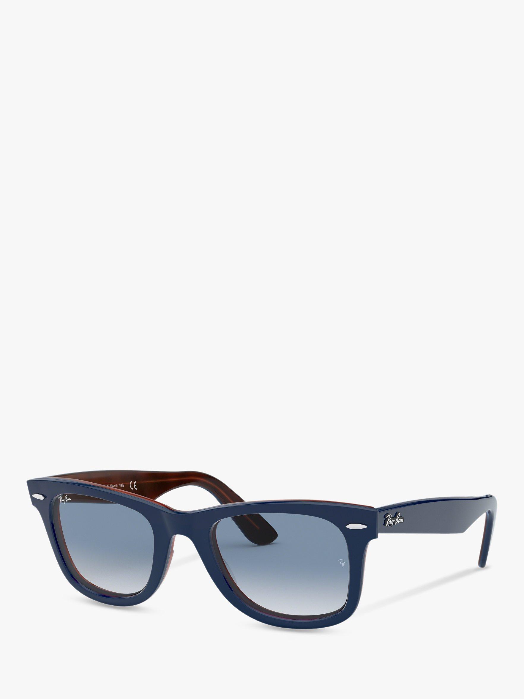 Ray-Ban RB2140 Unisex Original Wayfarer Sunglasses, Navy/Blue Gradient