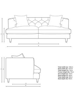 John Lewis Chester Large 3 Seater Sofa - view 2, 