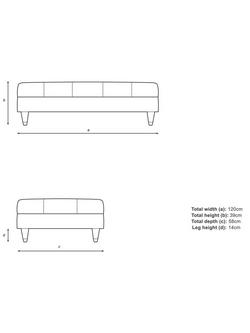 John Lewis Chester Footstool - view 2, 