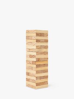 John Lewis Wooden Topple Blocks Game - view 2, Multi