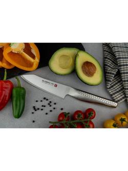 GLOBAL Ni Vegetable/Santoku Knife, 13cm - view 2, Silver
