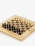 John Lewis Wooden Chess & Draughts Travel Game