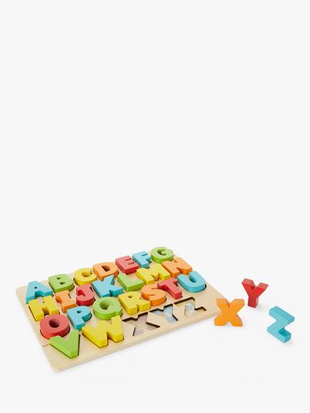 John Lewis Wooden ABC Puzzle - view 2, Multi